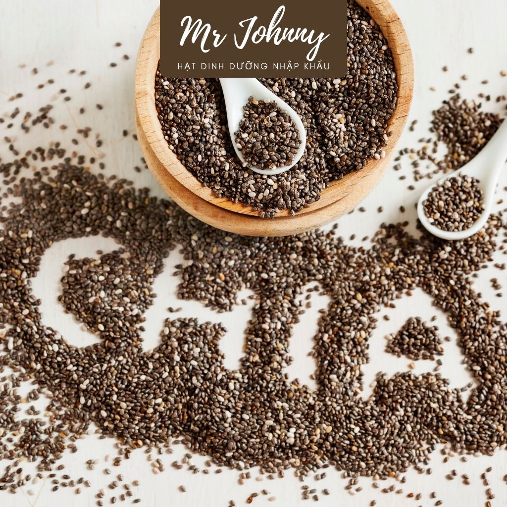 Hạt chia hữu cơ MR JOHNNY túi 1 Kg, Chia Seed giảm cân an toàn chính hãng