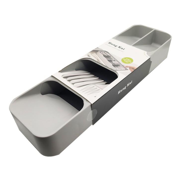 Bộ 2 Hộp Đựng Muỗng Đũa Ngăn Tủ Bếp Ăn PP Japan - Home and Garden