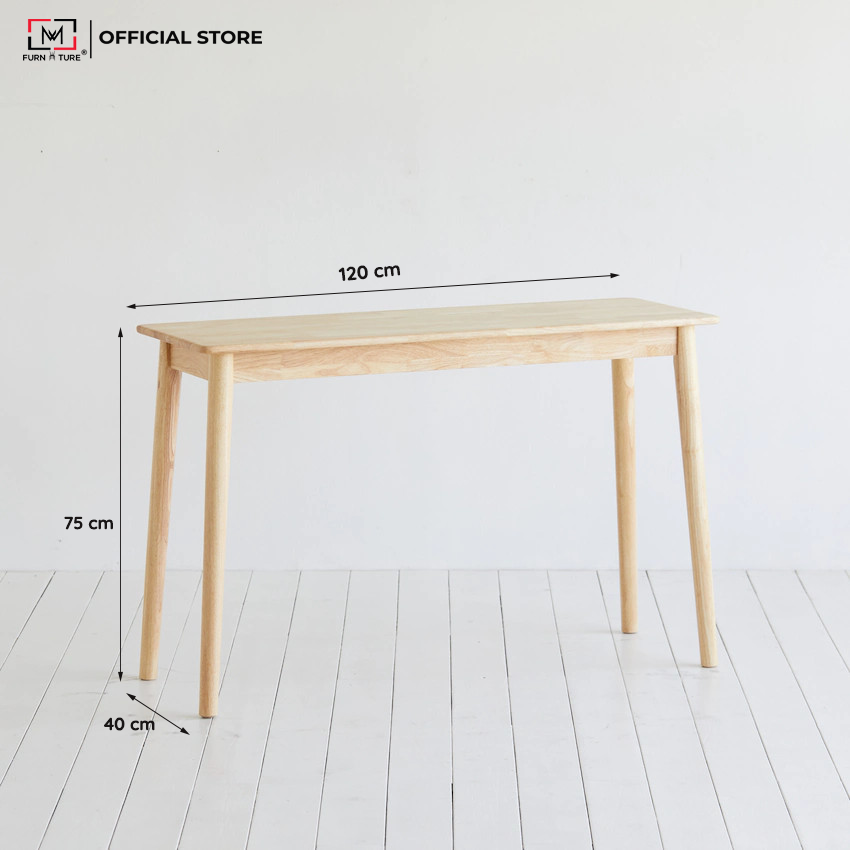 BÀN LÀM VIỆC GỖ ĐA NĂNG PHONG CÁCH HÀN QUỐC - LONG TABLE CÓ VẠC