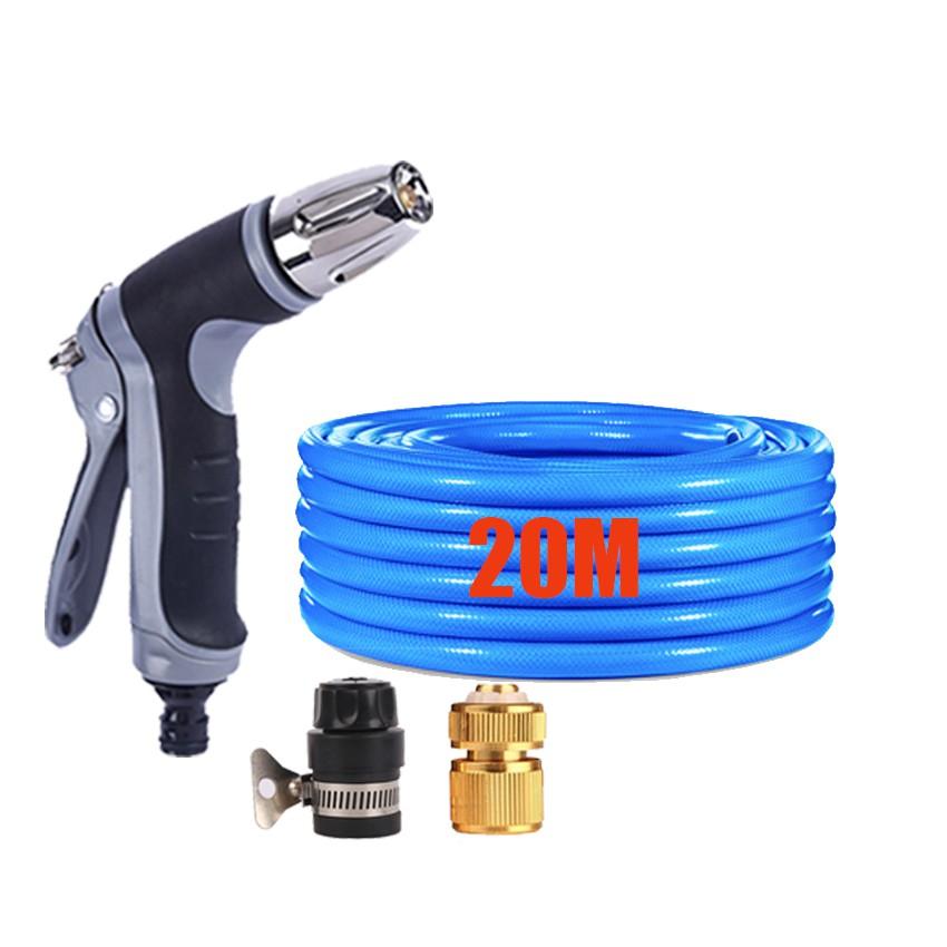 Bộ dây và vòi xịt tăng áp rửa xe tưới cây 20M 206817