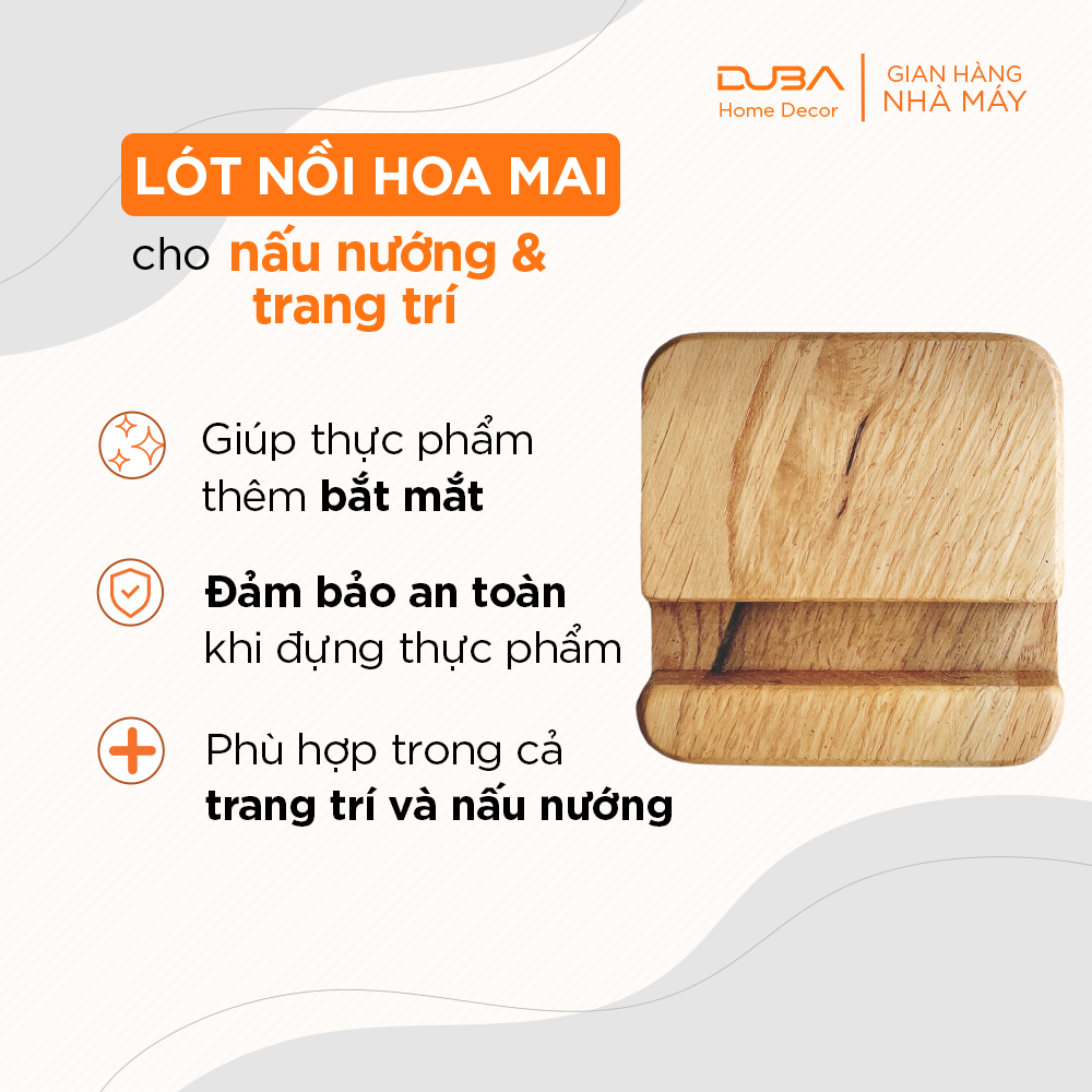 Đế đỡ điện thoại gỗ chuẩn an toàn xuất khẩu Châu Âu - Hàng chính hãng DUBA