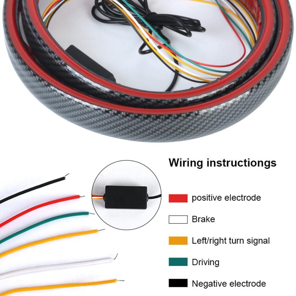 Dải đèn LED 12V bằng sợi carbon cho xe hơi