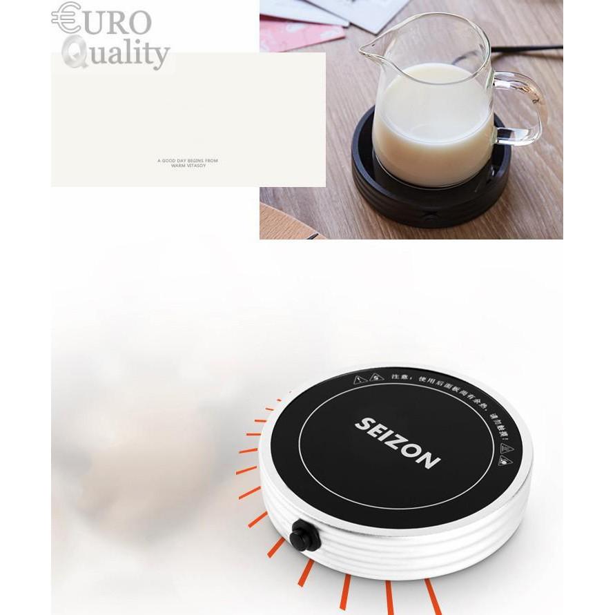 Đế Hâm Nóng Thức Uống Văn Phòng Tặng Kèm Ly Sứ Cao Cấp Euro Quality
