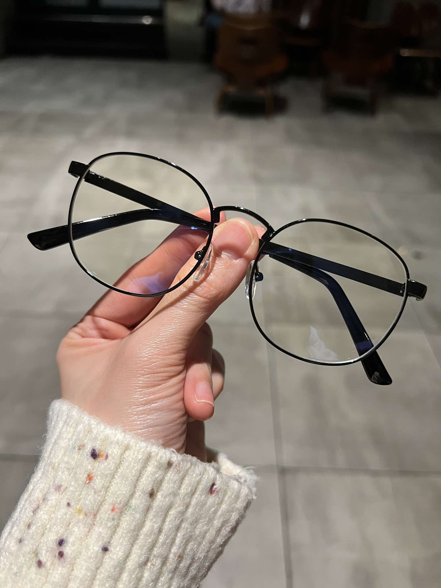 Kính vintage kim loại viền gọng dày cho nam nữ