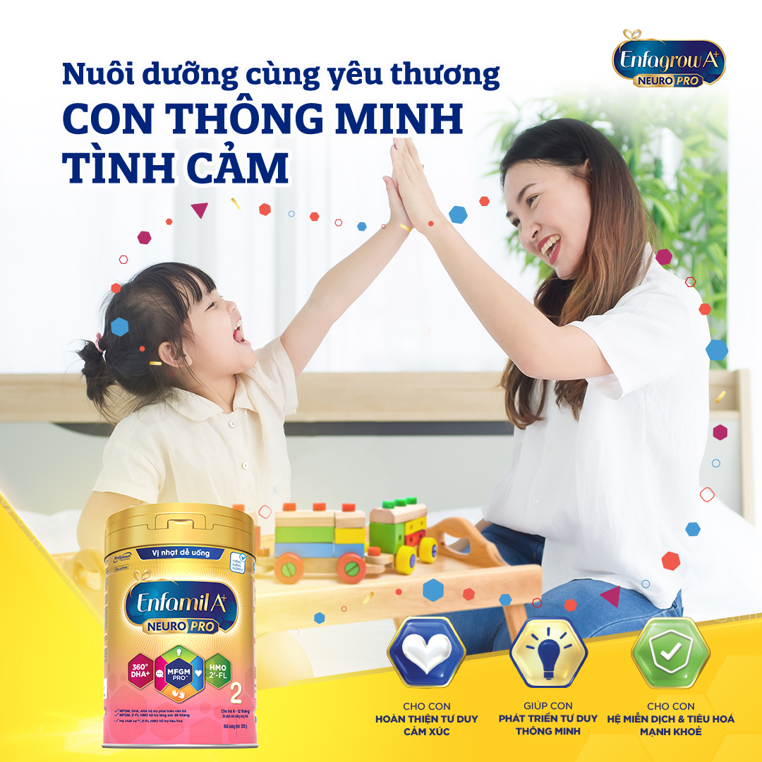 Sữa bột Enfamil A+ NeuroPro 2 với 2’-FL HMO cho trẻ từ 6 –12  tháng tuổi– 830g