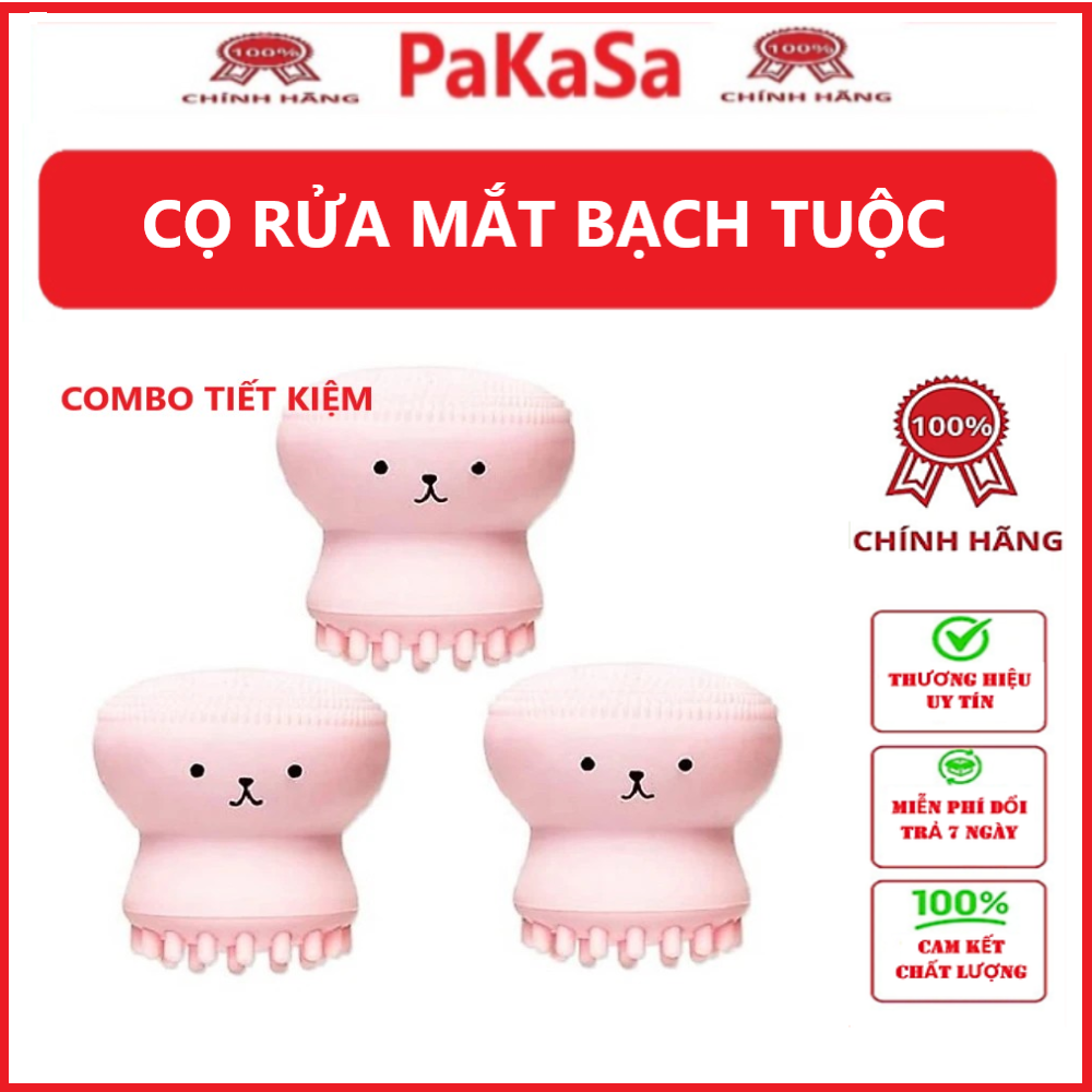 Cọ Rửa Mặt Bạch Tuộc Tạo Bọt Xốp Rửa Sạch Massage Lỗ Chân Lông Tẩy Tế Bào Chết - Hàng chính hãng