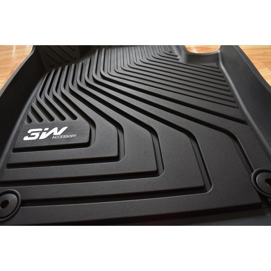 Thảm lót sàn xe ô tô Nhãn hiệu Macsim 3W chất liệu nhựa TPE đúc khuôn cao cấp - màu đen