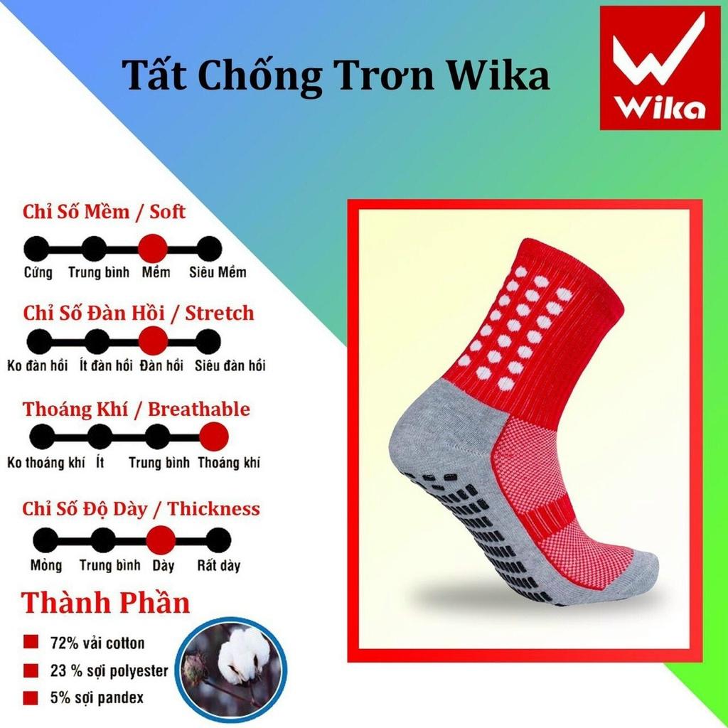 Tất bóng đá chống trơn Wika, tất đá banh có cao su chống trượt