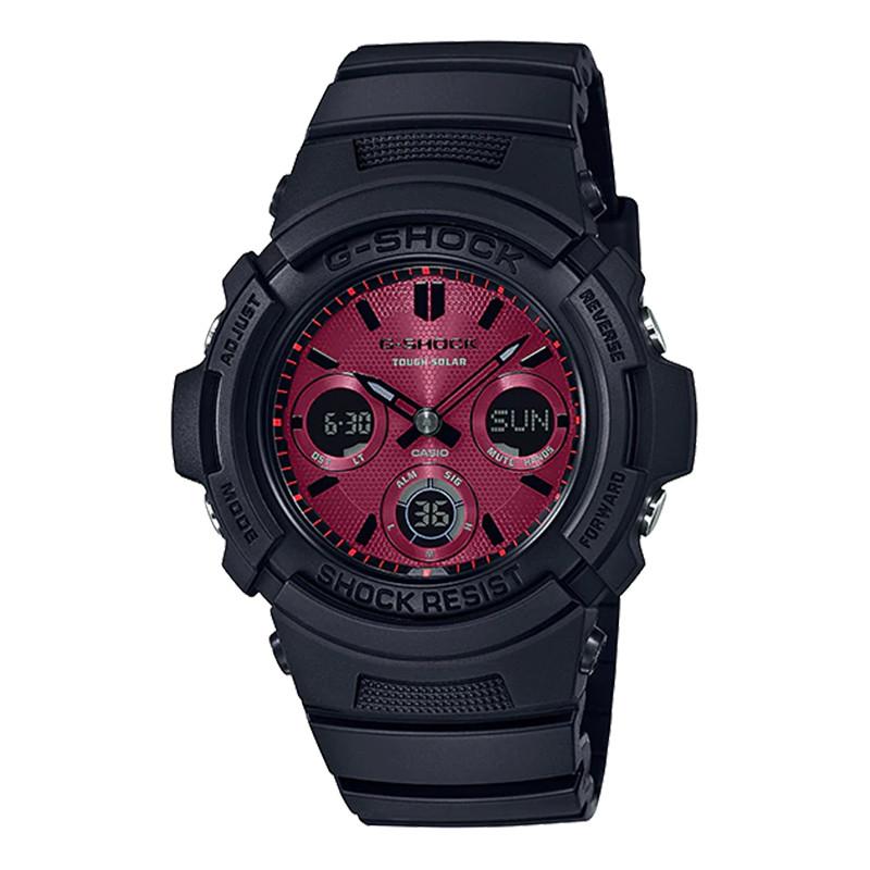 Đồng Hồ Nam Dây Nhựa Casio G-Shock AWR-M100SAR-1A Chính Hãng - AWR-M100SAR-1ADR Pin Năng Lượng Mặt Trời