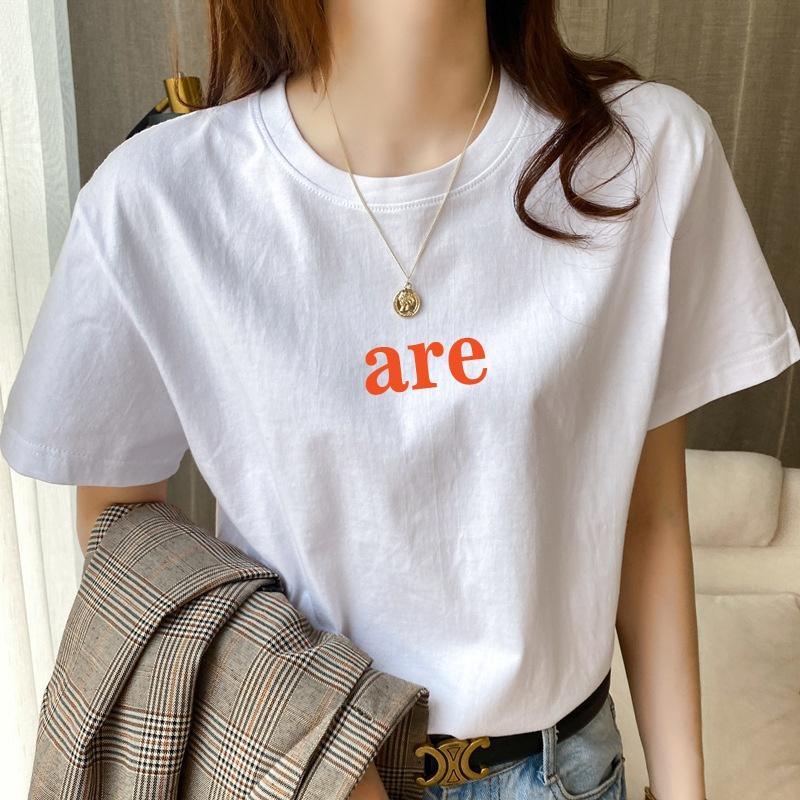 Áo thun tay lỡ ARE đơn giản sang chảnh dáng rộng unisex