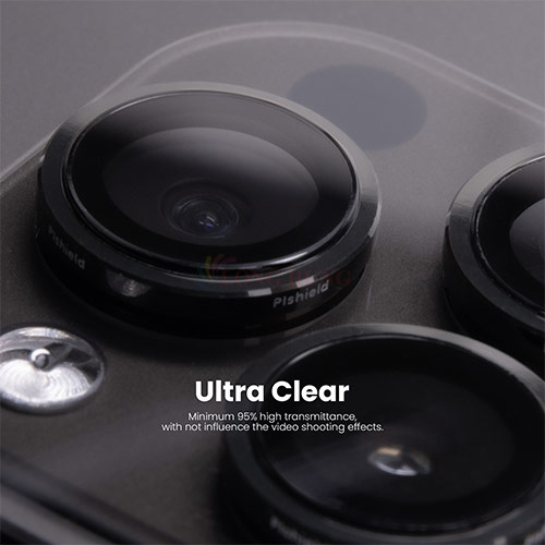 Hình ảnh Dán Camera cường lực viền màu chống va đập Zeelot PIshield dành cho iPhone 15 Pro/15 Pro Max - Hàng chính hãng