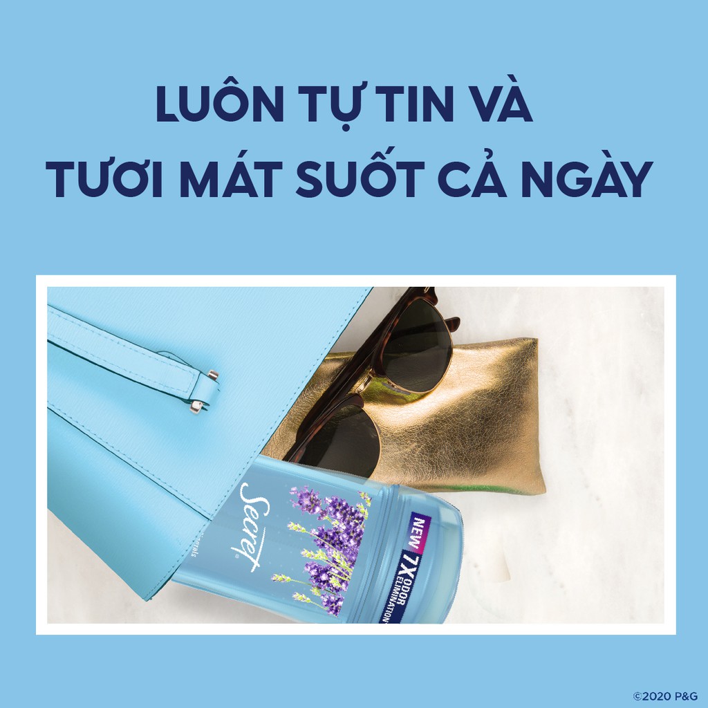 Gel Khử Mùi Secret Luxe Lavender Dành Cho Nữ Hương Hoa Oải Hương Thư Giãn 73g