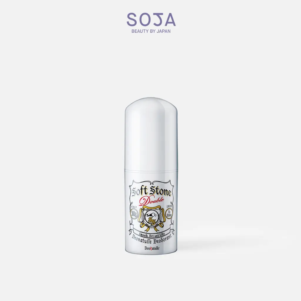 Lăn Khử Mùi Đá Khoáng Dạng Sáp Cho Mọi Loại Da Deonatulle Soft Stone Double Deodorant 20g
