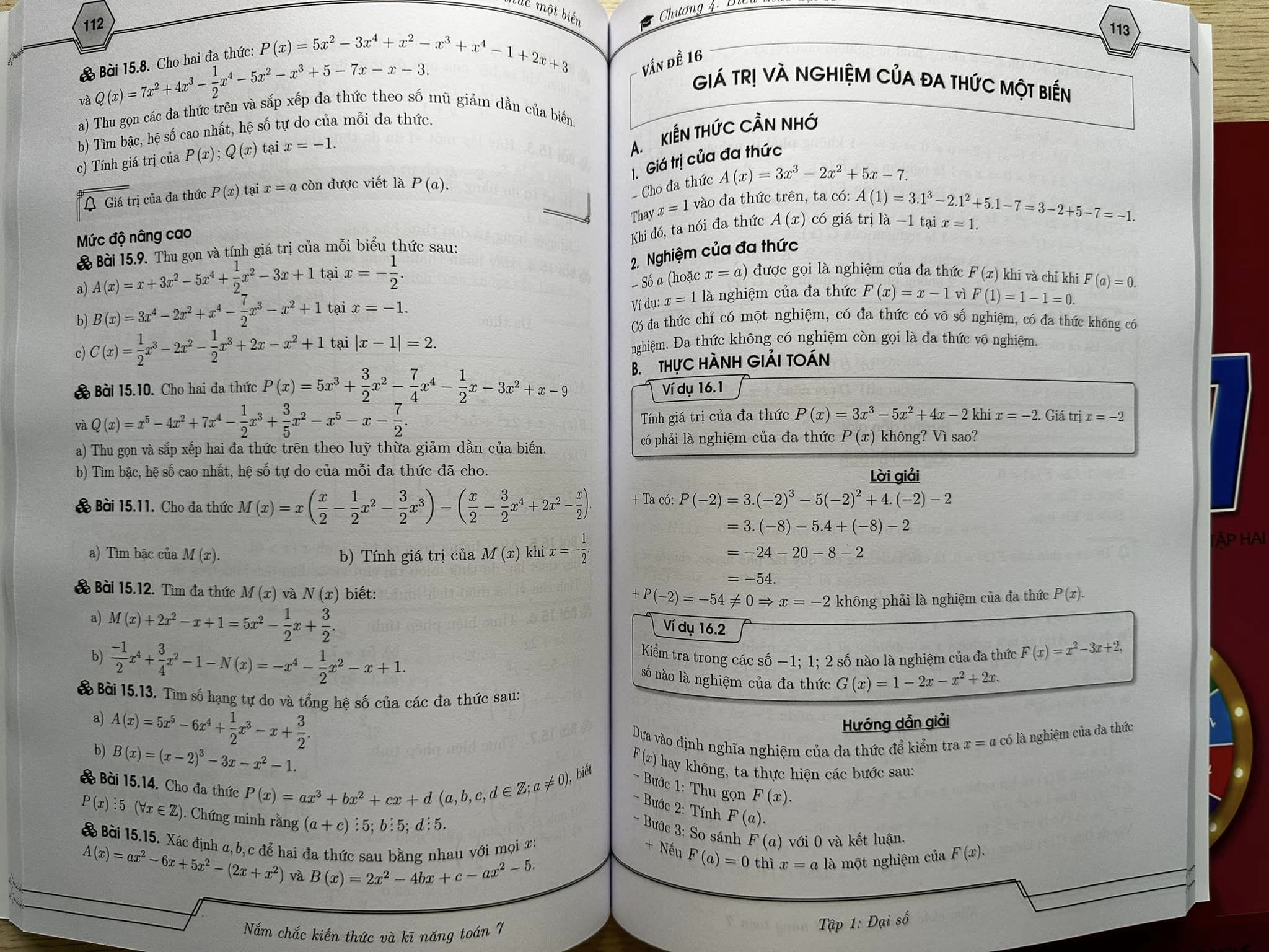 Sách - Nắm chắc kiến thức và kĩ năng Đại số Toán 7 tập 1