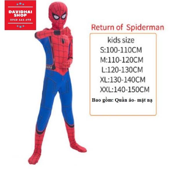 Quần Áo Hóa Trang Trẻ Em Người nhện Spiderman các phiên bản