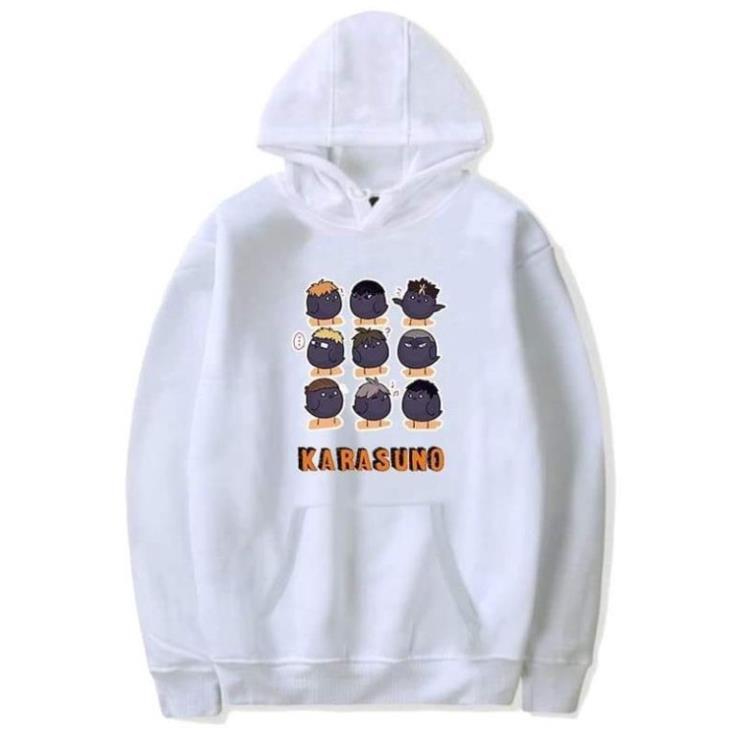 Áo Hoodie Dài Tay Anime- Haikyuu Anime Karasuno High School Nam Nữ Cực HOT giá tận xưởng
