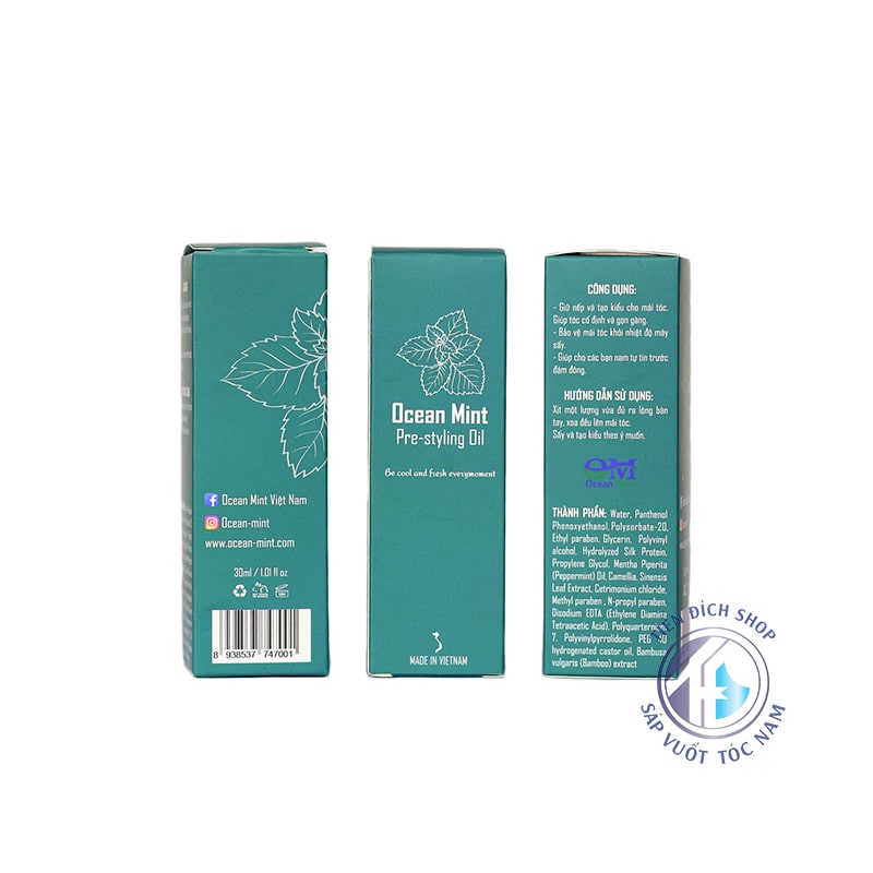 Xịt tạo phồng tóc Ocean Mint Prestyling Oil 30ml chính hãng OCEAN-MINT Việt Nam