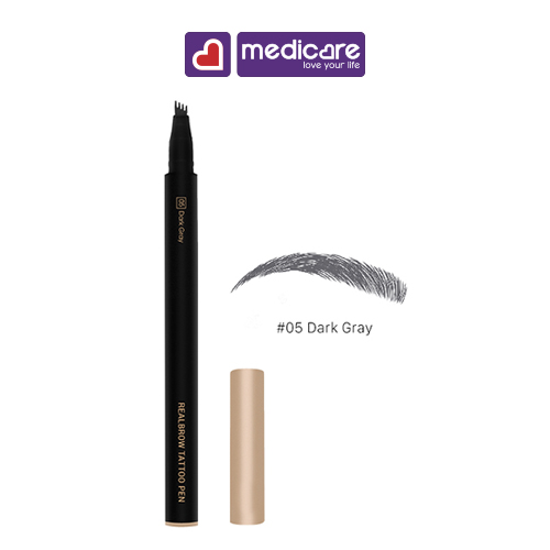 VACOSI Bút kẻ sợi mày Natural Studio Real Brow Tattoo Pen 1.3g