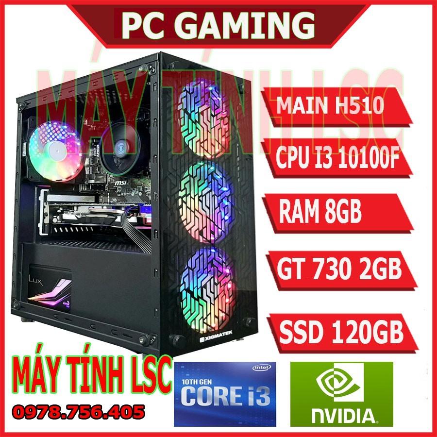 PC Gaming H510 I3 10100F / RAM 8GB / VGA 2GB mới 100%