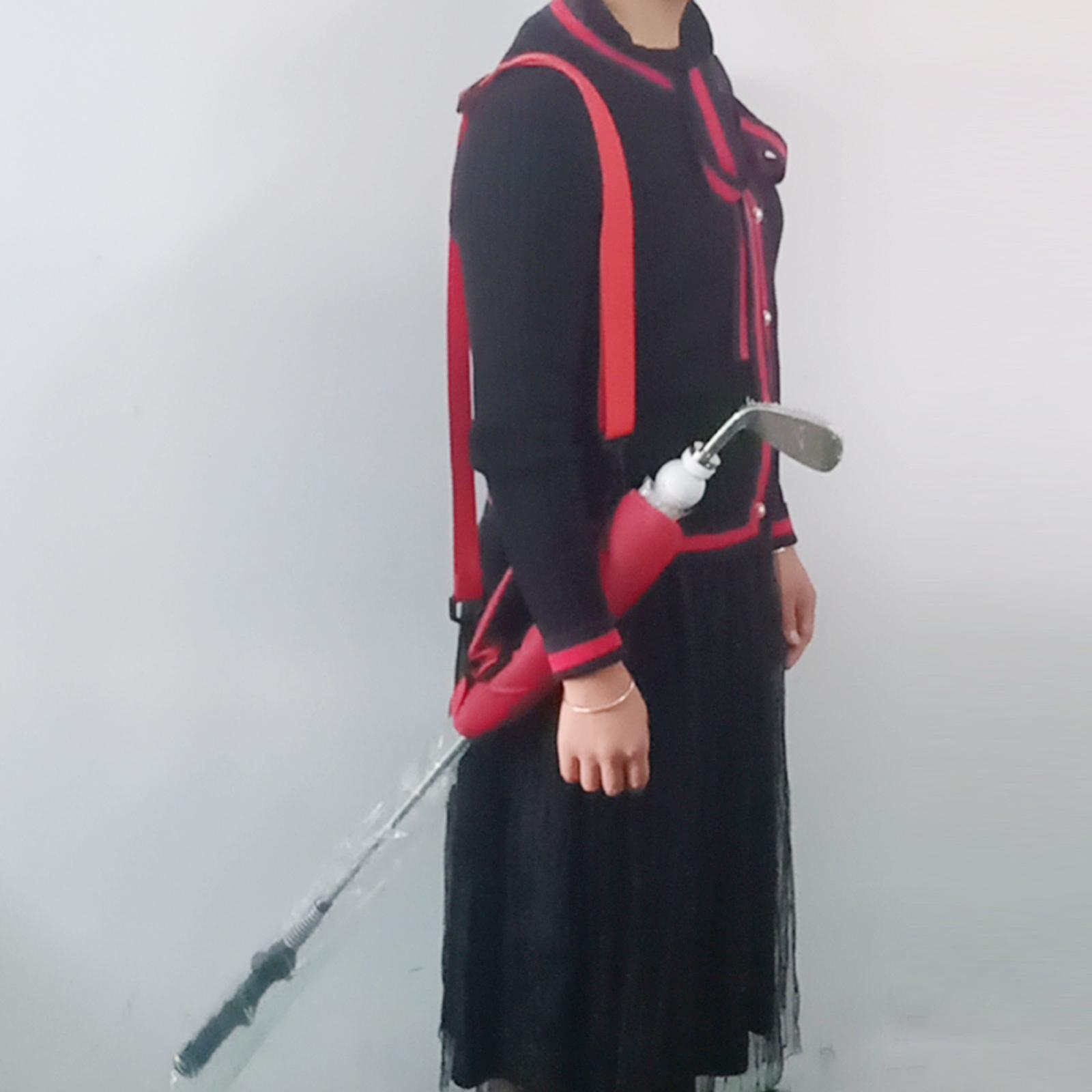 Golf Club Bag Lightweight Travel Driving Range Carrier Course Sleeve Red