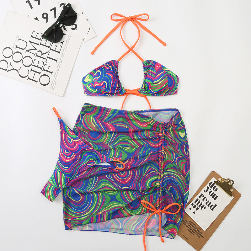 Set Bikini Tam Giác Kèm Váy Sexy