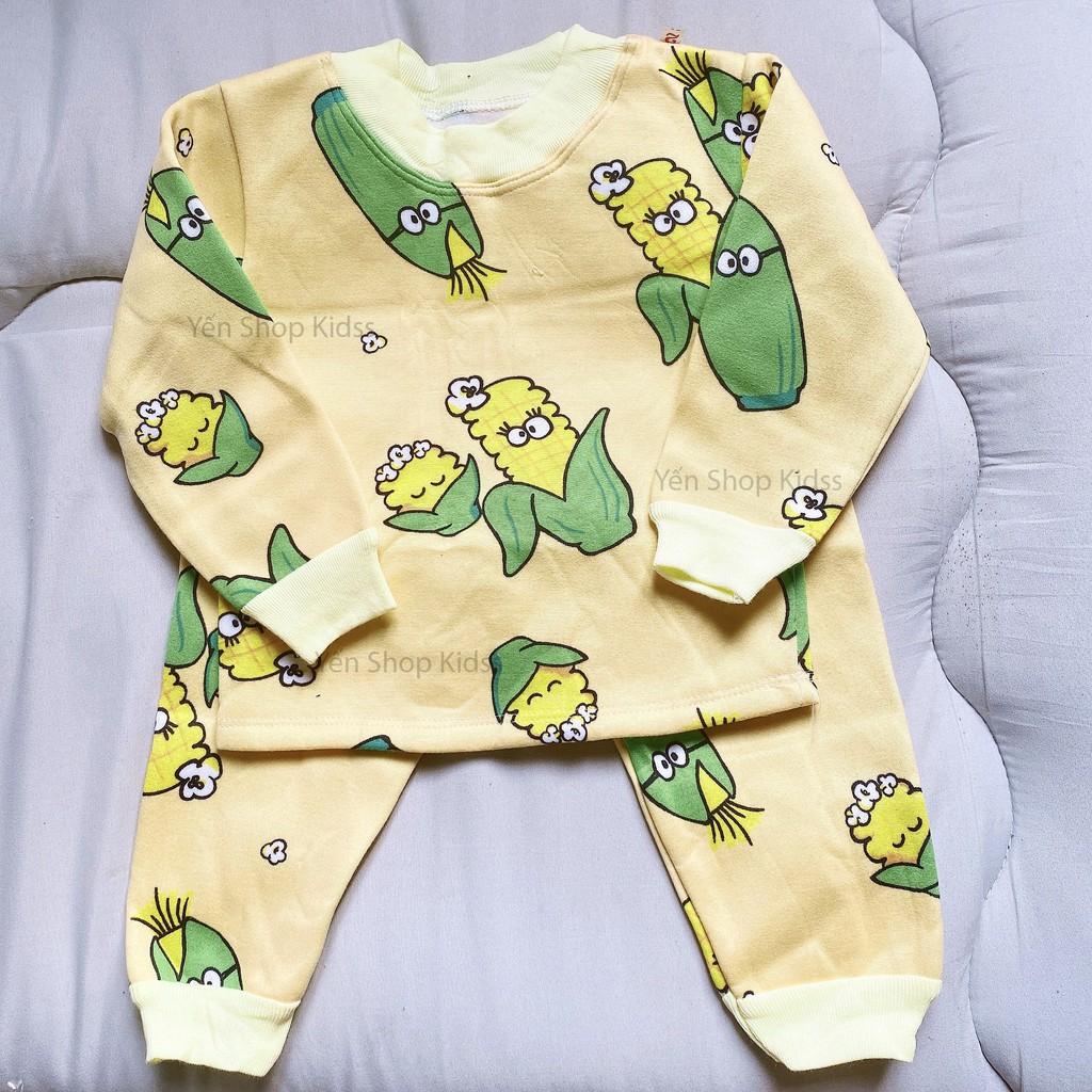 BỘ NỈ BÔNG CỔ CHUI CHO BÉ (5-14.5KG) (729