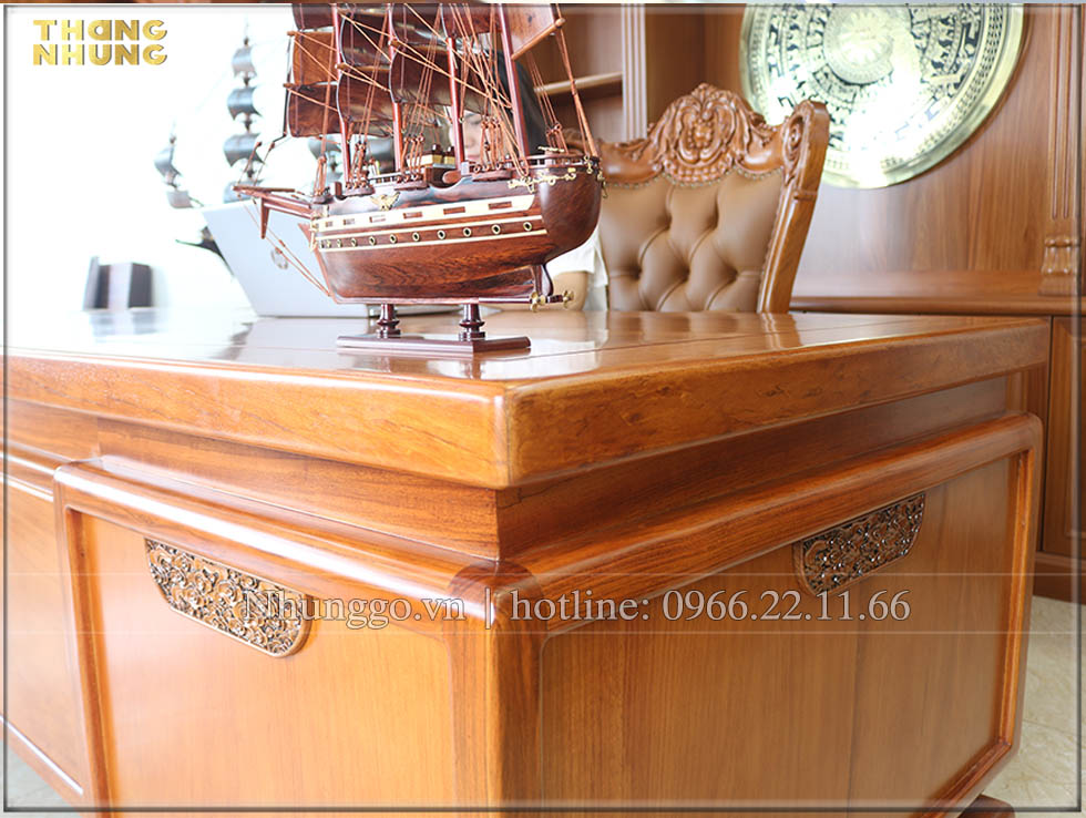 Mô hình thuyền buồm France 2 gỗ cẩm_FC40