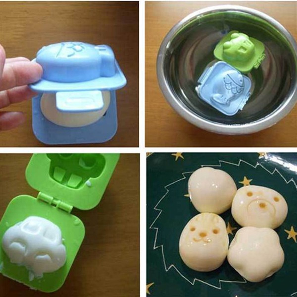 Bộ 6 khuôn cơm hình ngỗ nghĩnh tạo sự tò mò cho bé