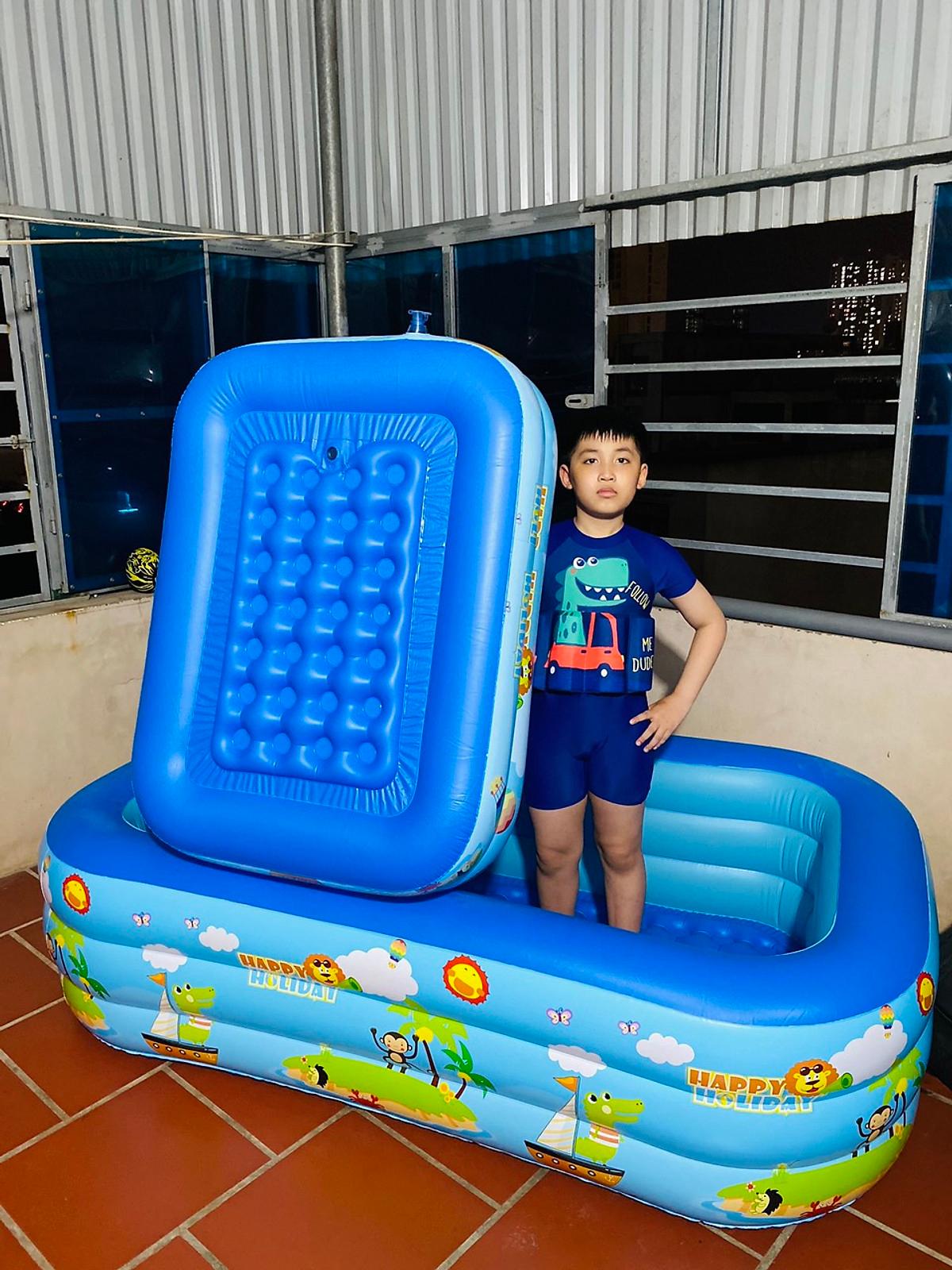 Bể bơi bốn mùa cho bé, Phao bơi trẻ em 1.2m/1.5m/1.8m chất lượng, bền đẹp, 2 tầng - 3 tầng