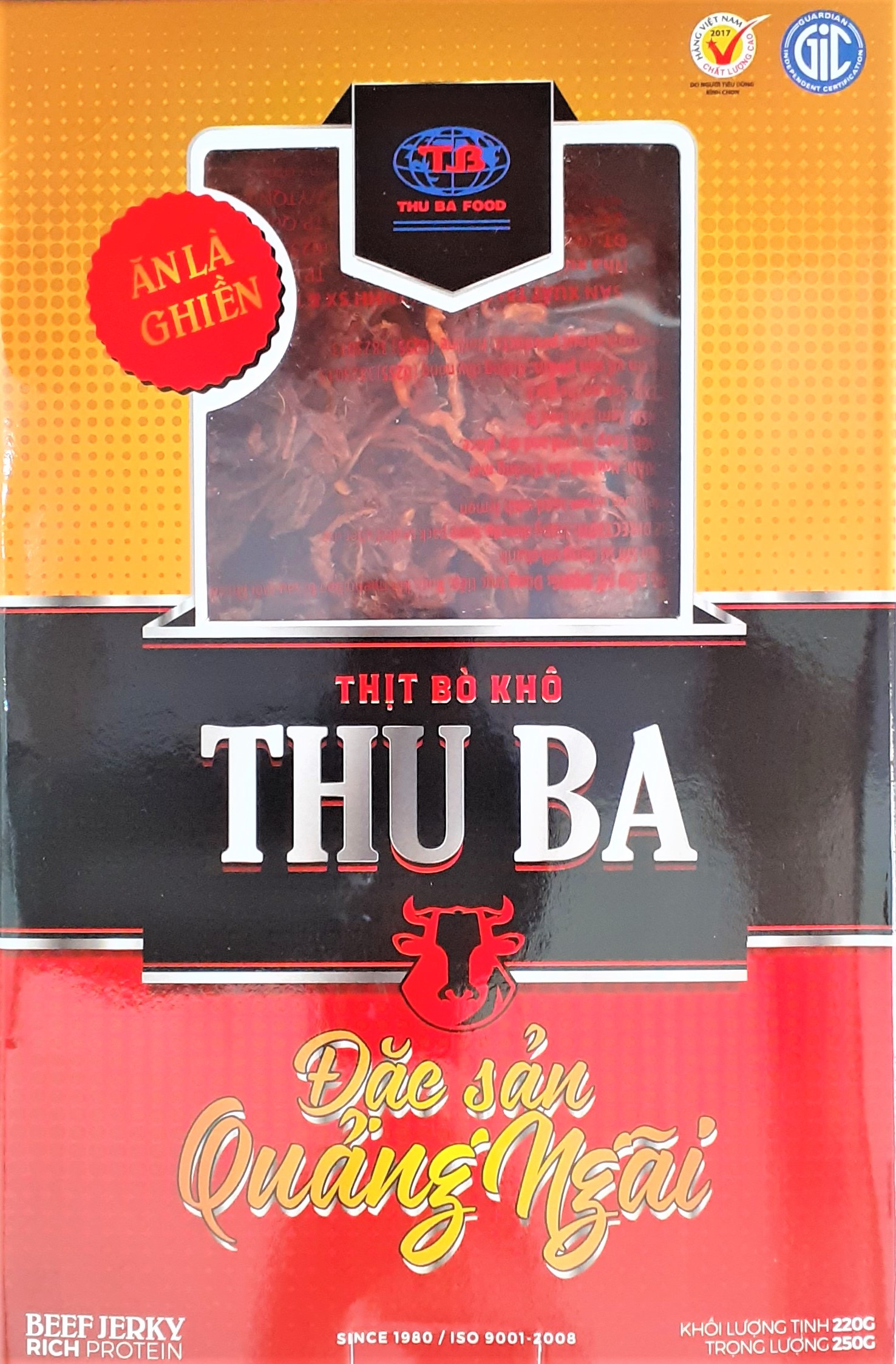 Combo 2 hộp bò khô sợi 250gr quà tặng ăn vặt