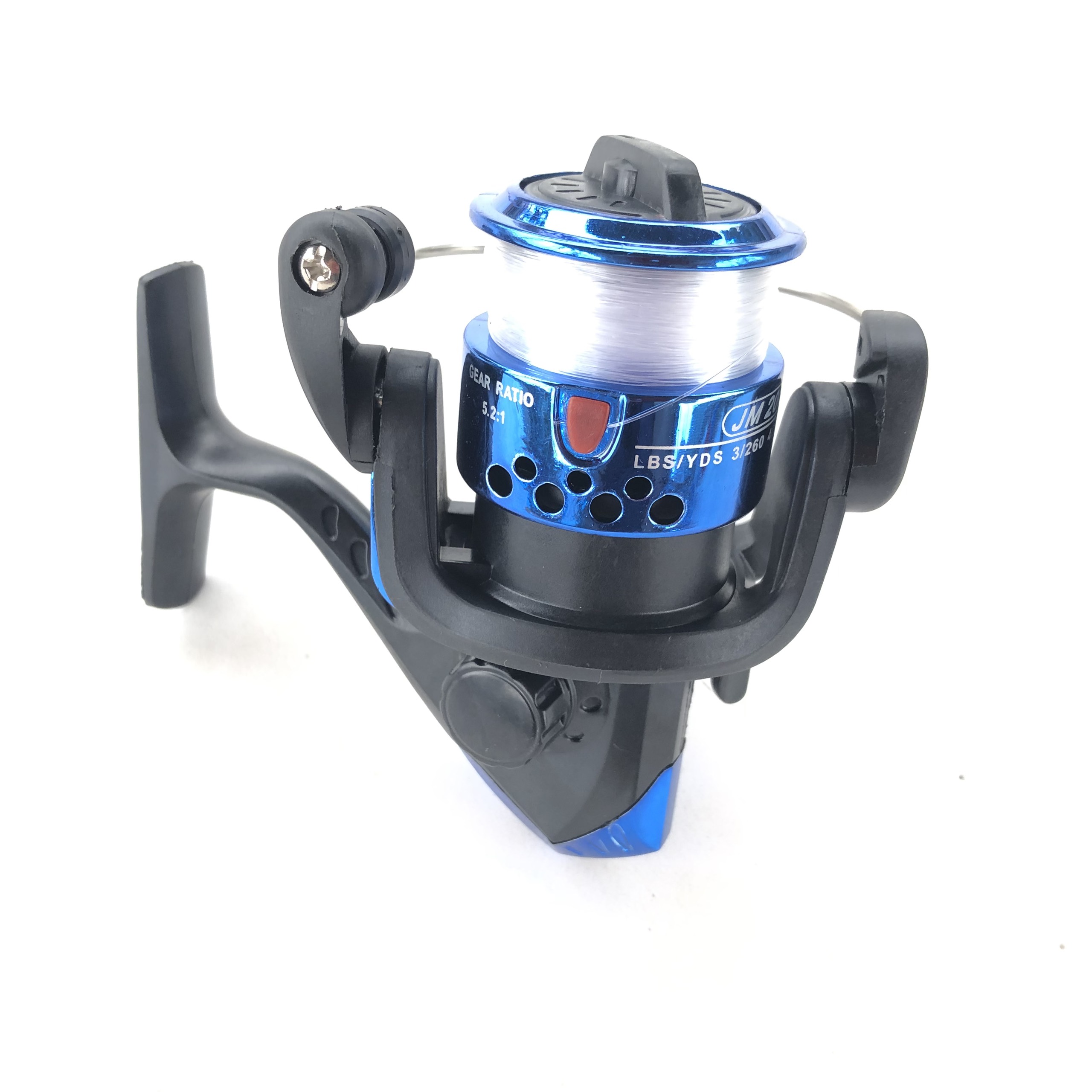 Máy câu cá mini kèm 80m dây cước cuốn sẵn. Phụ kiện câu cá chuyên nghiệp, gọn nhẹ, dễ dàng mang theo và tháo lắp khi cần thay thế.