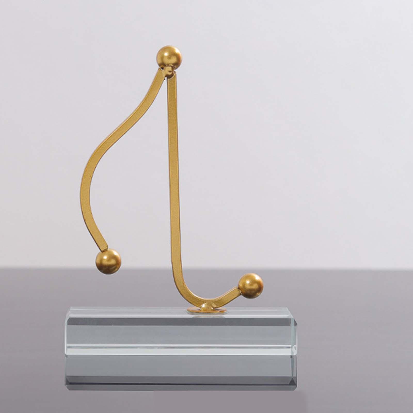 2 in Pack Music Note Figurines Statues Collectible for Cabinet Gifts Decor