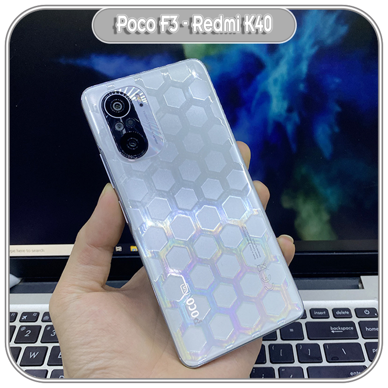 Miếng dán PPF mặt sau trong 3D Tổ ong cho Xiaomi Poco F3 - Redmi K40