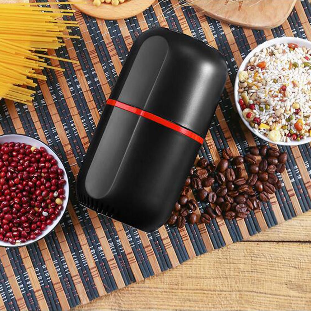 Portable Electric Coffee Grinder Household Mini Grain Small Spice Grinder Herb Grinder Stainless Steel Inner Liner