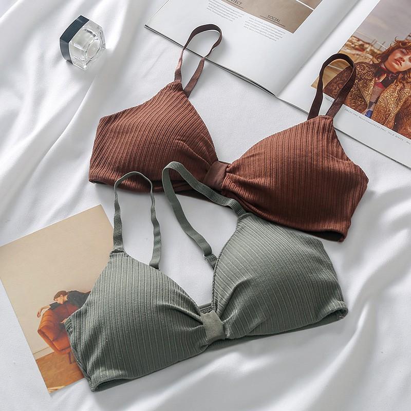 Áo ngực nữ đẹp ️️ Bra Tăm Nơ Sexy - Áo Bra Gân Tăm Thắt Nơ Cực Xinh