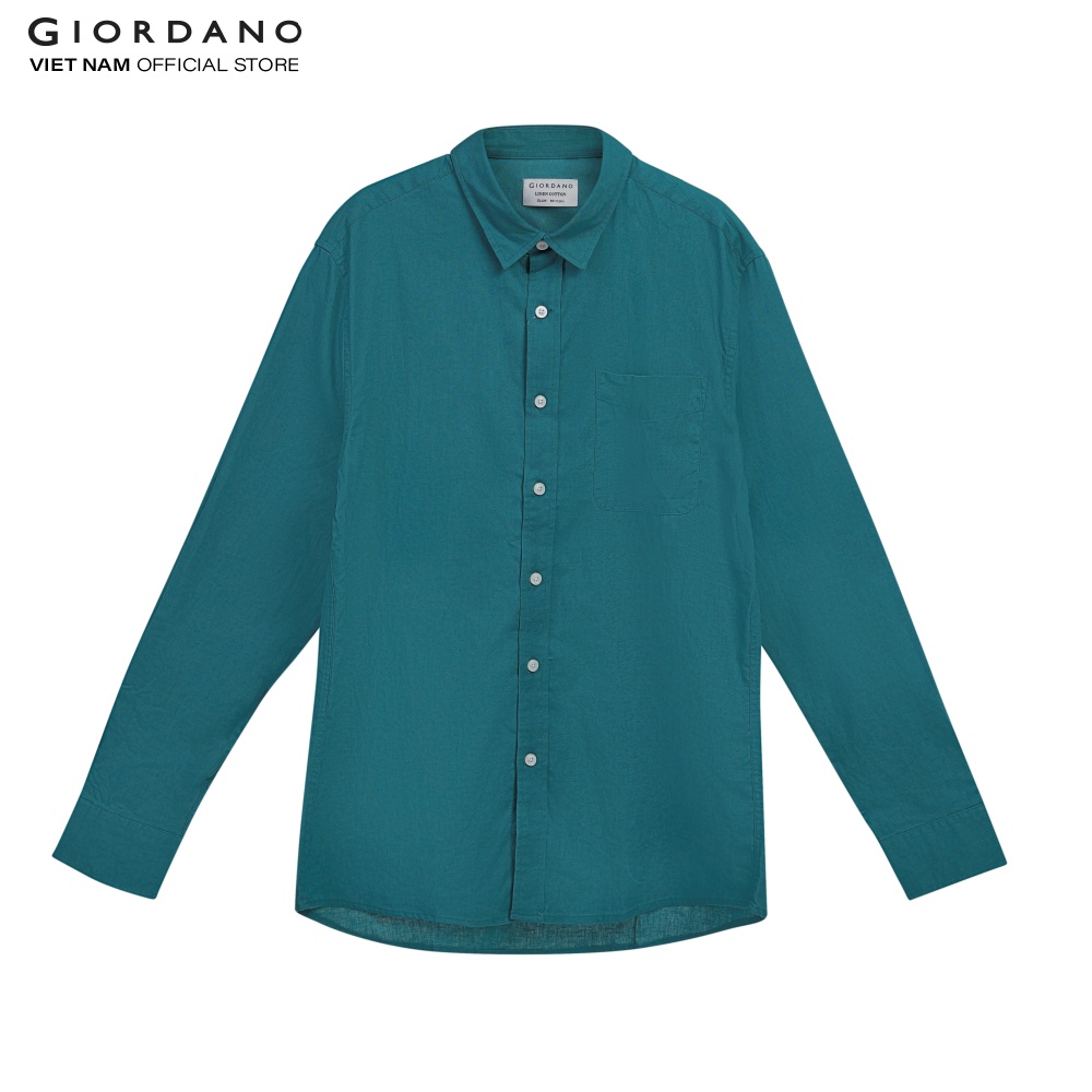 Áo Sơ Mi Nam Dài Tay Linen Shirt Giordano 01042201