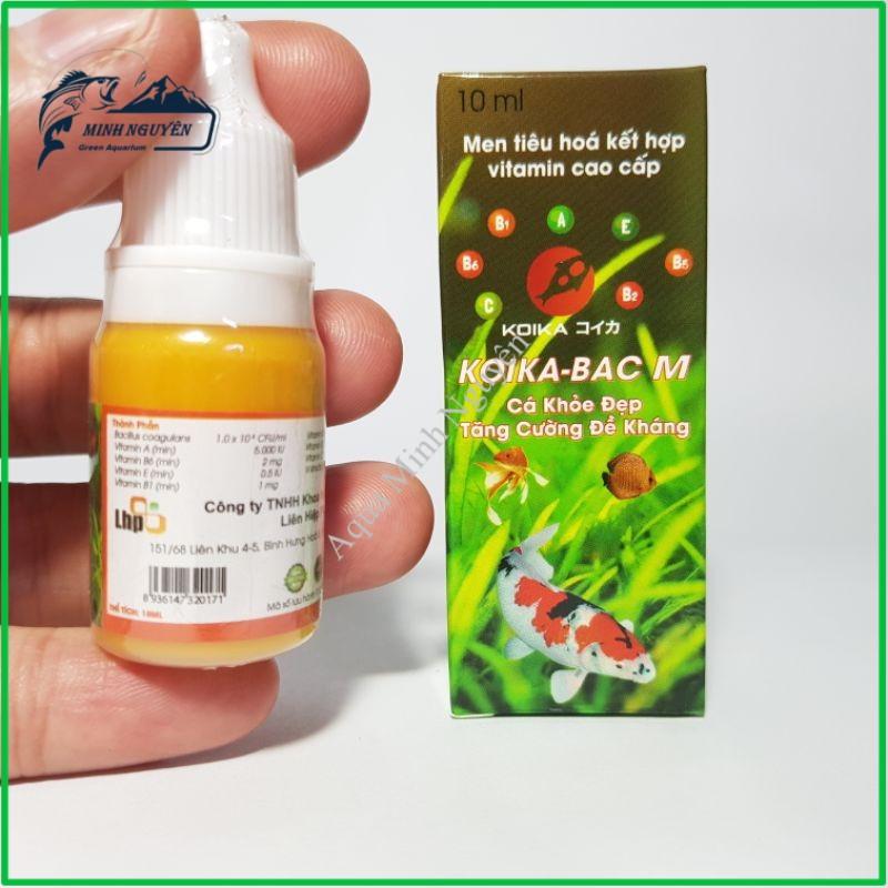 VI SINH KOIKA-BAC M | VI SINH ĐƯỜNG RUỘT KẾT HỢP VITAMIN CAO CẤP CHUYÊN DÙNG CHO CÁ VÀ TÉP CẢNH