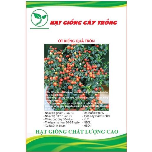 Hạt giống ớt kiểng quả tròn CT314 - Gói 30 hạt