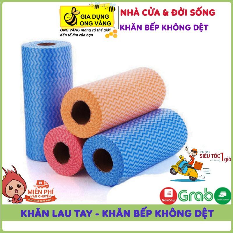 Cuộn Khăn Lau Tay, Khăn Lau Bếp Đa Năng Không Dệt Siêu Mềm, Siêu Thấm Nước