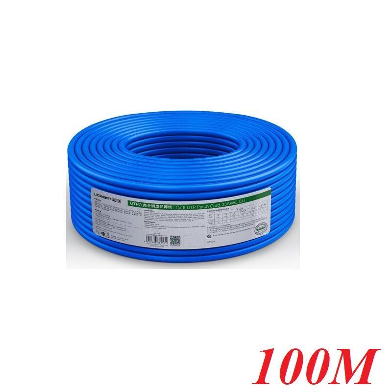 Ugreen UG11257NW109TK 100M Màu xanh Cáp mạng LAN CAT 6 UPT cao cấp - HÀNG CHÍNH HÃNG