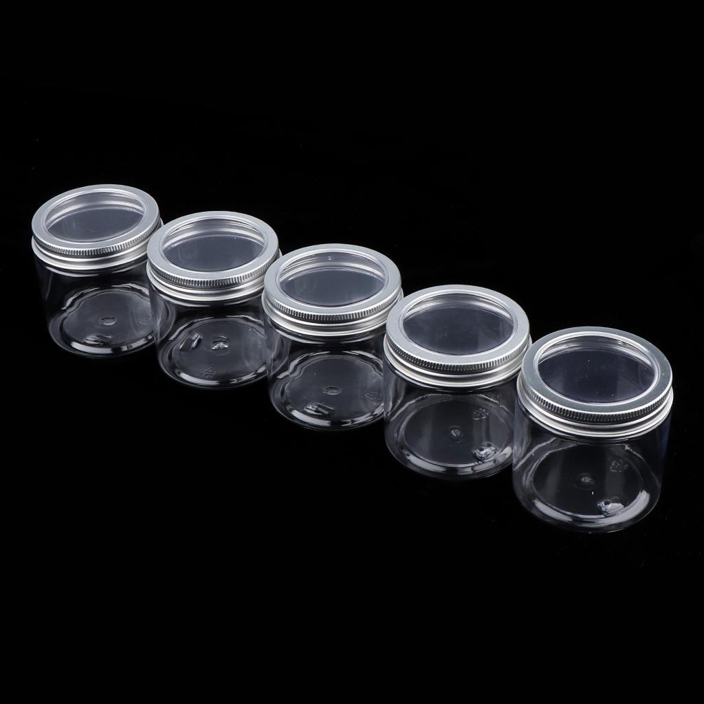10x Cosmetic Jar Storage Refillable Container Face Cream Mask Pot Makeup Tin