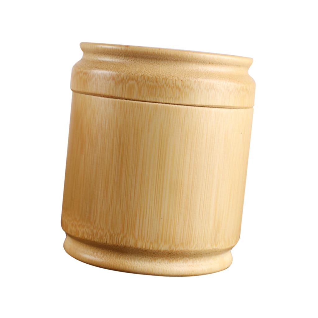 Handmade Tea Box Bamboo Storage Box Tea Canister Lid Kitchen Storage Jars S
