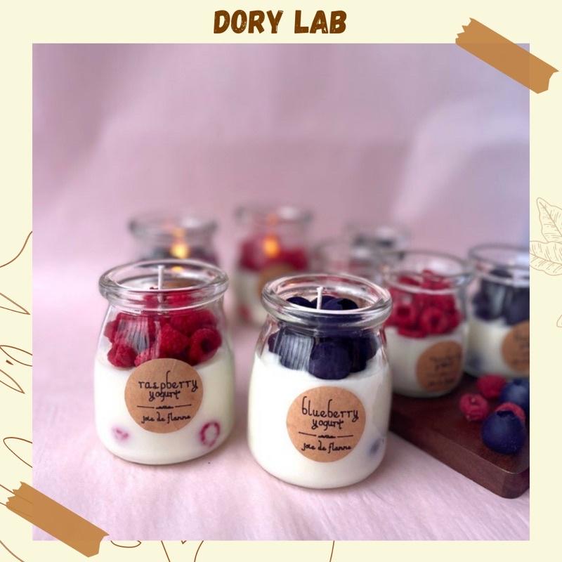 Nến Thơm Handmade Ly Sữa Chua Thạch Topping - Dory Lab