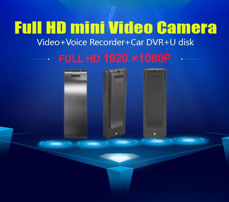 Máy ghi âm lái xe vi mô vi mô với thẻ DVR Mini DVR phát hiện di động