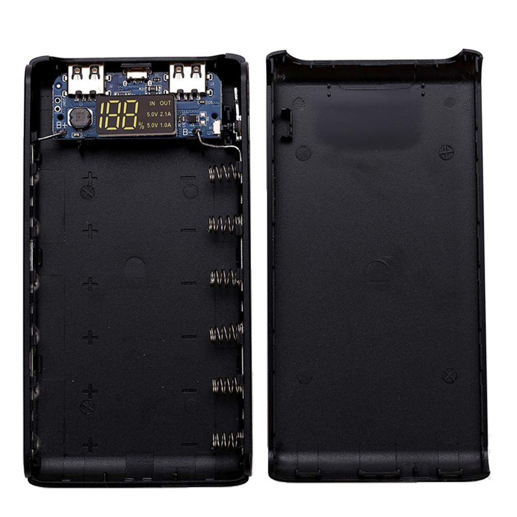 Portable Charger 6 Battery Packs 2-Port Power Bank Portable Battery Charger Case for iPhone, iPad, and other Smart Devices