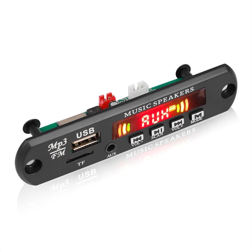 Bảng Mạch Giải Mã Âm Thanh Mp3 Wma Wav Dc 5v 12v Usb U Thẻ Tf Aux Fm Radio Mp3 Bluetooth