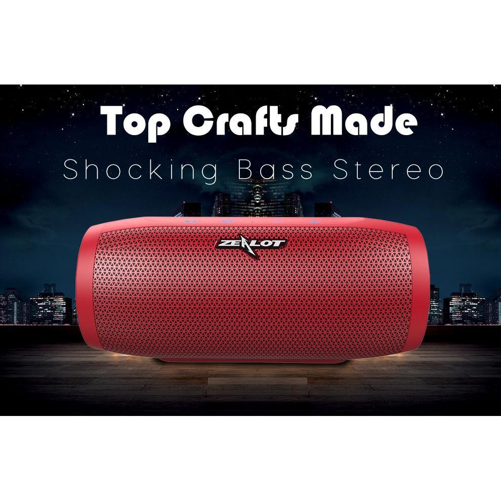 Loa Bluetooth Không Dây ZEALOT S16 Âm Thanh Siêu Trầm 3D Tích Hợp Micro