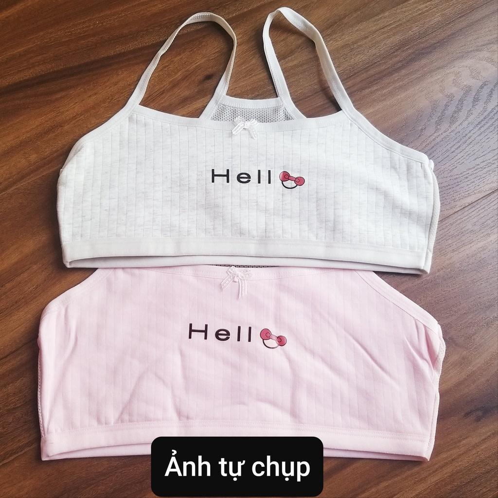 Áo lót 2 lớp cho bé gái bra học sinh cao cấp chất cotton co giãn 4 chiều