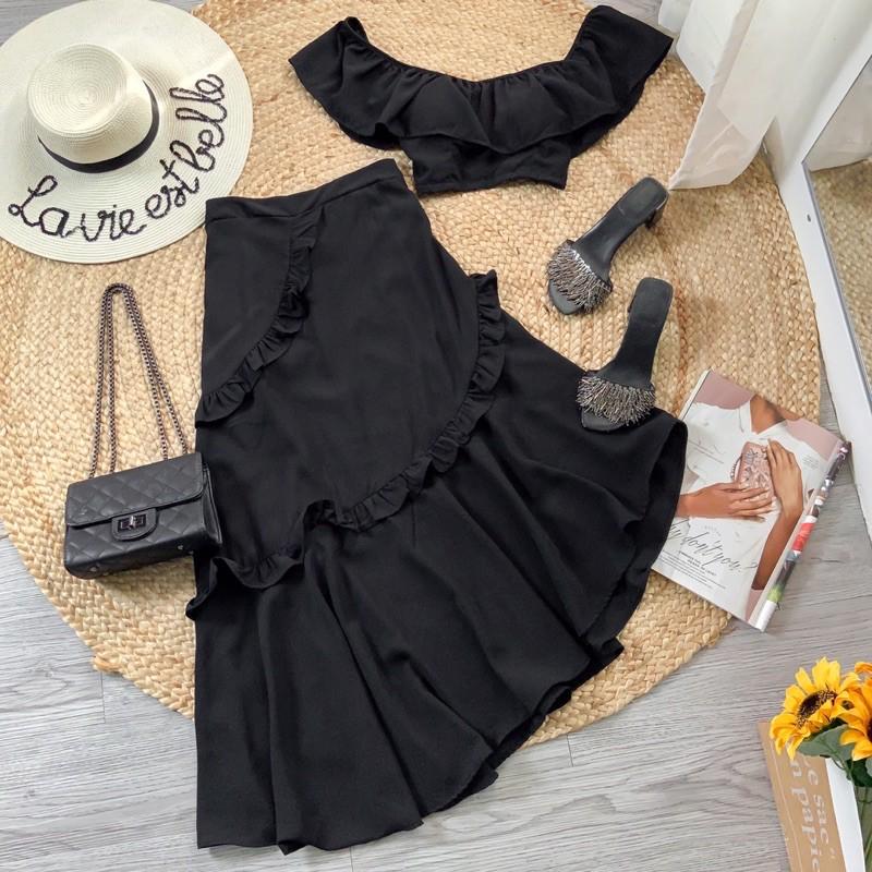 S57 SÉT ÁO CROPTOP + VÁY