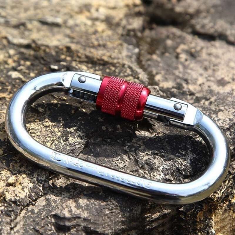 Móc treo khóa chữ D đa năng carabiner dùng treo võng yoga - đi leo núi Sportslink